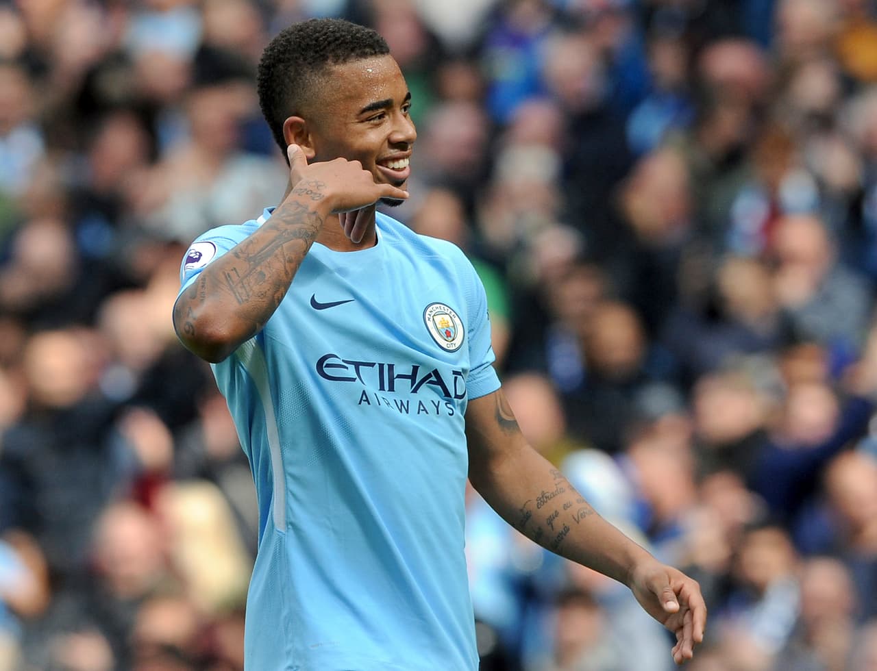 Gabriel Jesús, delantero brasileño de Manchester City.