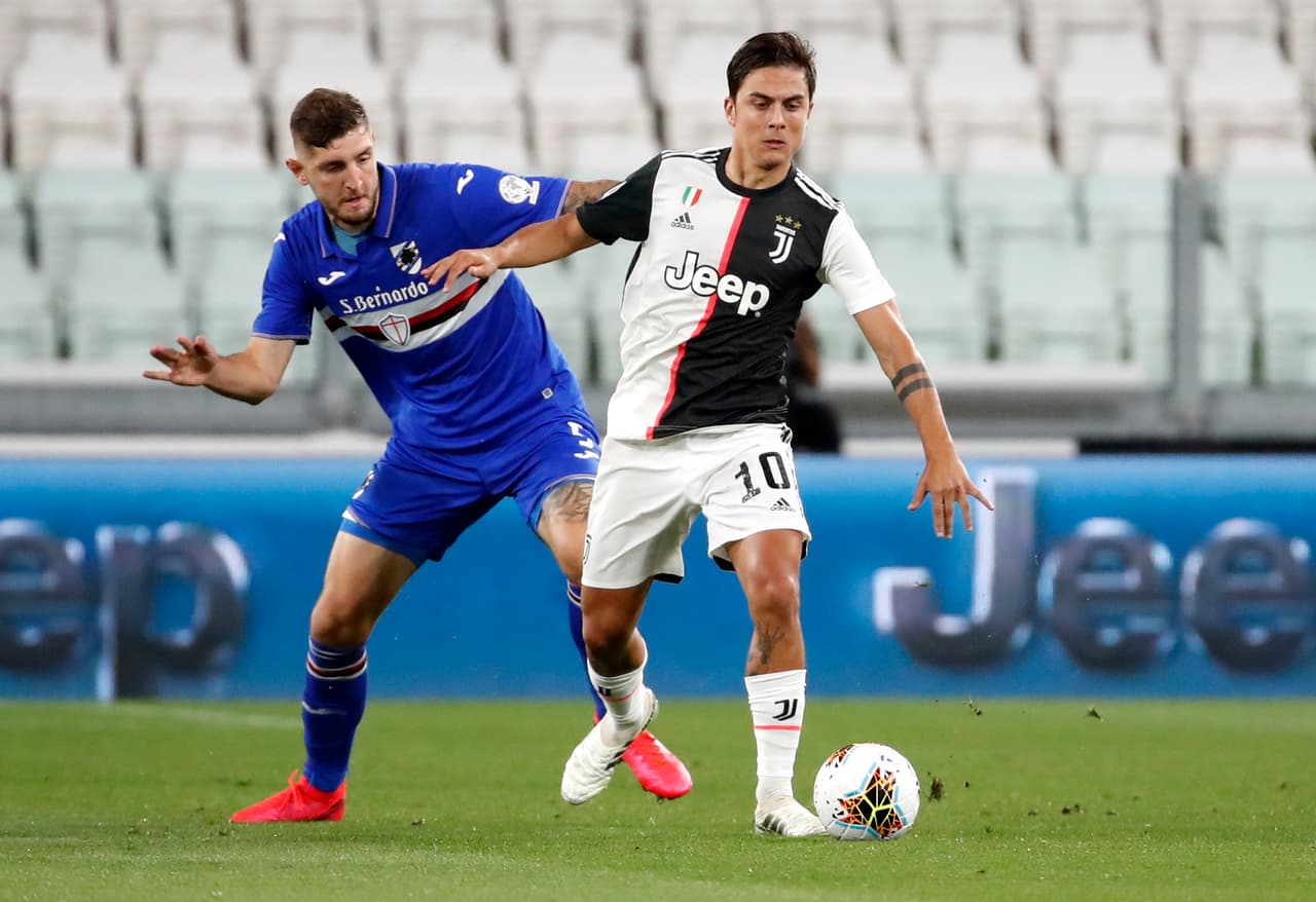 Paulo Dybala entra como el jugador más activo de la Juventus, desgraciadamente el artgentino abandonó el partido al minuto 40 por una molestia.