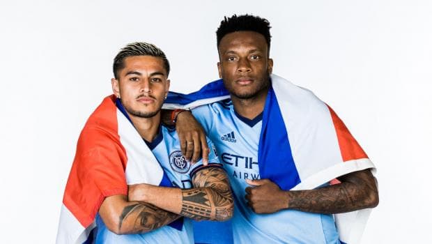 Rónald Matarrita y Rodney Wallace -el dúo tico de NYCFC- fueron convocados por Costa Rica a la Copa del Mundo. Ellos son una muestra del impacto que las citaciones mundialistas de distintos equipos nacionales han causado en los clubes de la MLS. Estas son las 'caras mundialistas' en la liga norteamericana. (New York City FC)