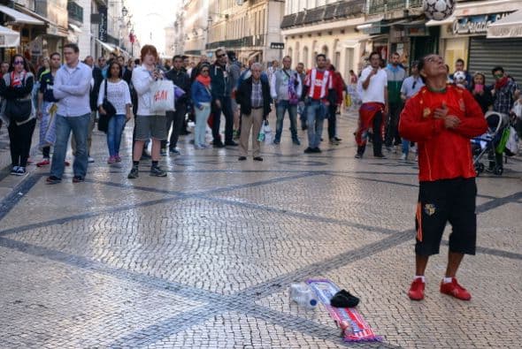 En todos lados se respira fútbol.