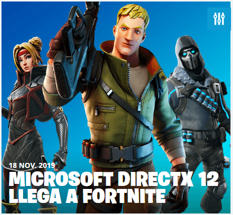 Fortnite lo anunció en su página web
