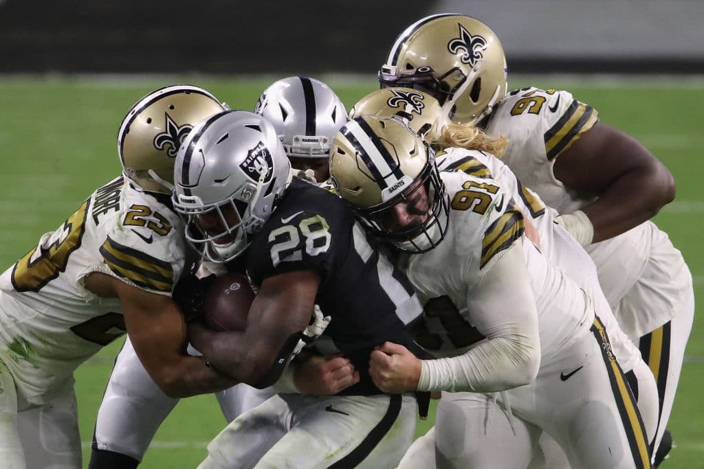 <b>New Orleans Saints | derrota vs Las Vegas Raiders 24-34</b>
<br>No pudieron seguir con racha ganadora, Drew Brees no estuvo muy preciso y la defensiva no tuvo respuesta ante Darren Waller.