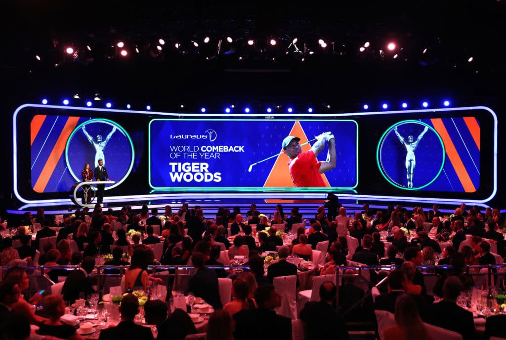 El Laureus World Comeback Of The Year 2019 se lo adjudicó el golfista estadounidense Tiger Woods. Aunque no estuvo presente, a la distancia mandó un video con el agradecimiento por la entrega de la distinción.