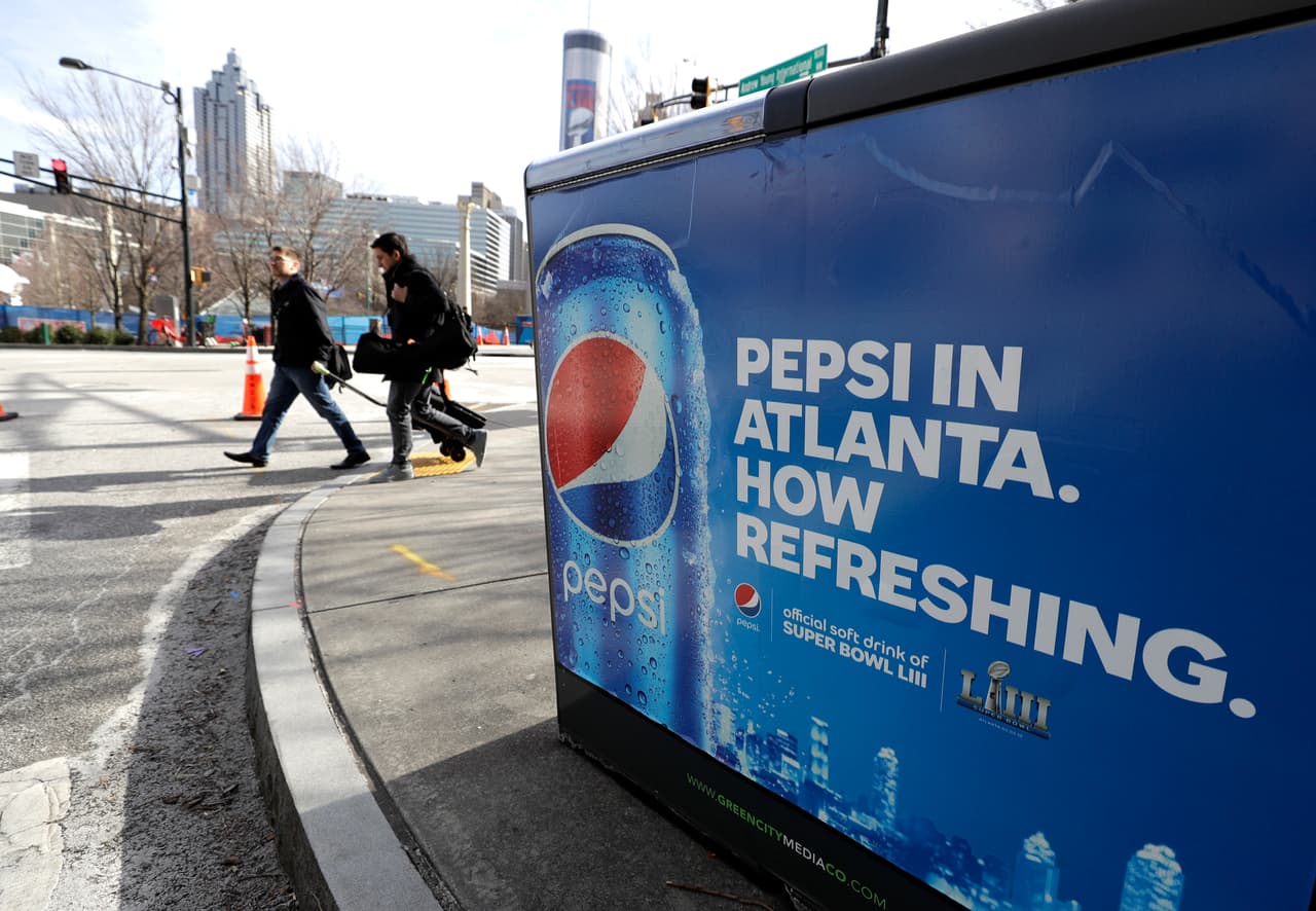 La invasión de Pepsi a Atlanta para esta semana del Super Bowl LIII además estuvo latente con anuncios en las redes sociales.