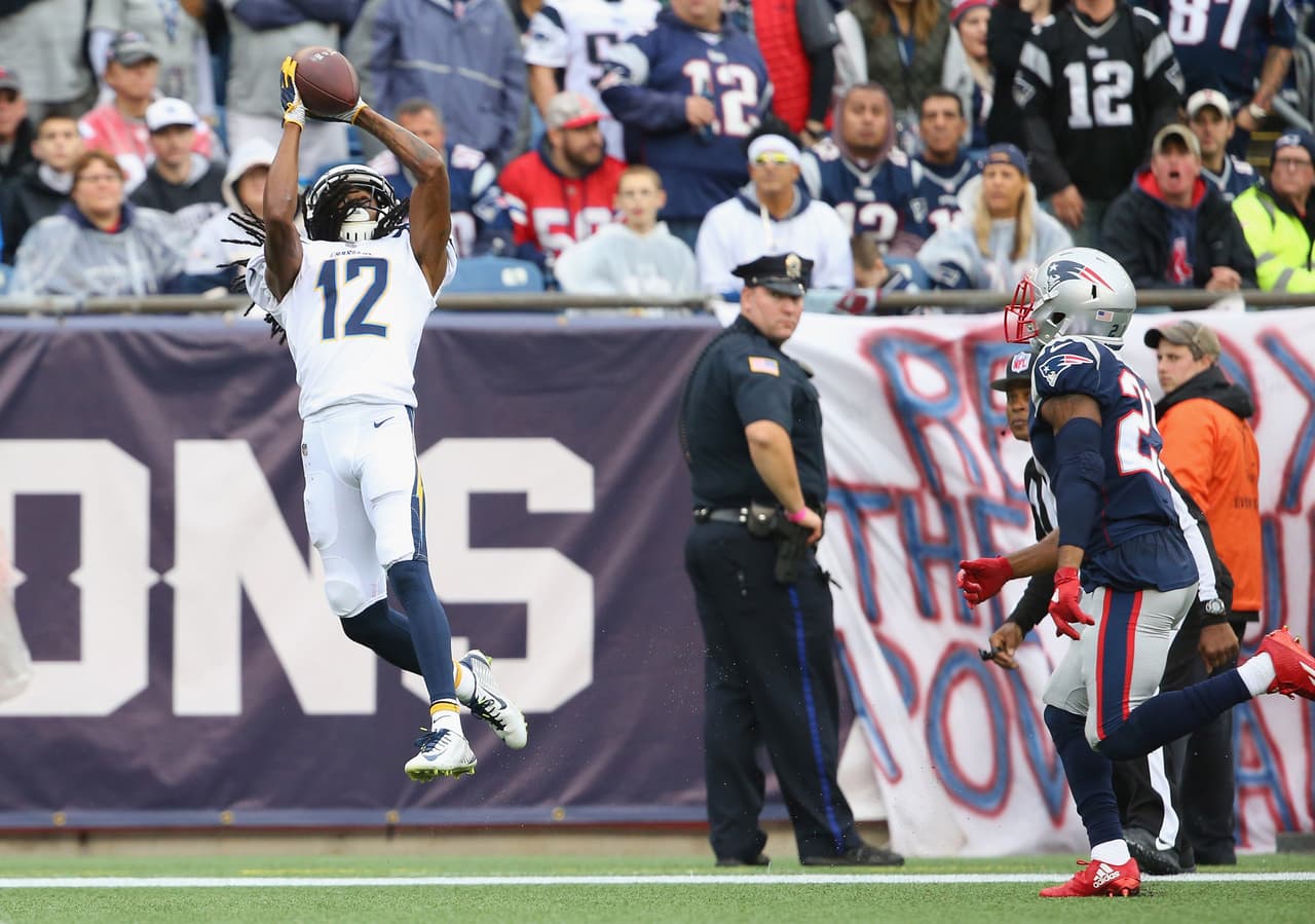 Travis Benjamin sigue siendo uno de los jugadores más destacados para los Chargers. Sumó 5 recepciones para 64 yardas con 1 anotación más 14 yardas por la vía terrestre.