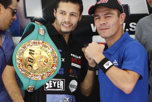 Jhonny González y Jorge 'Travieso' Arce prometieron dar una pelea inolvidable para el boxeo mexicano (Foto: Zanfer)