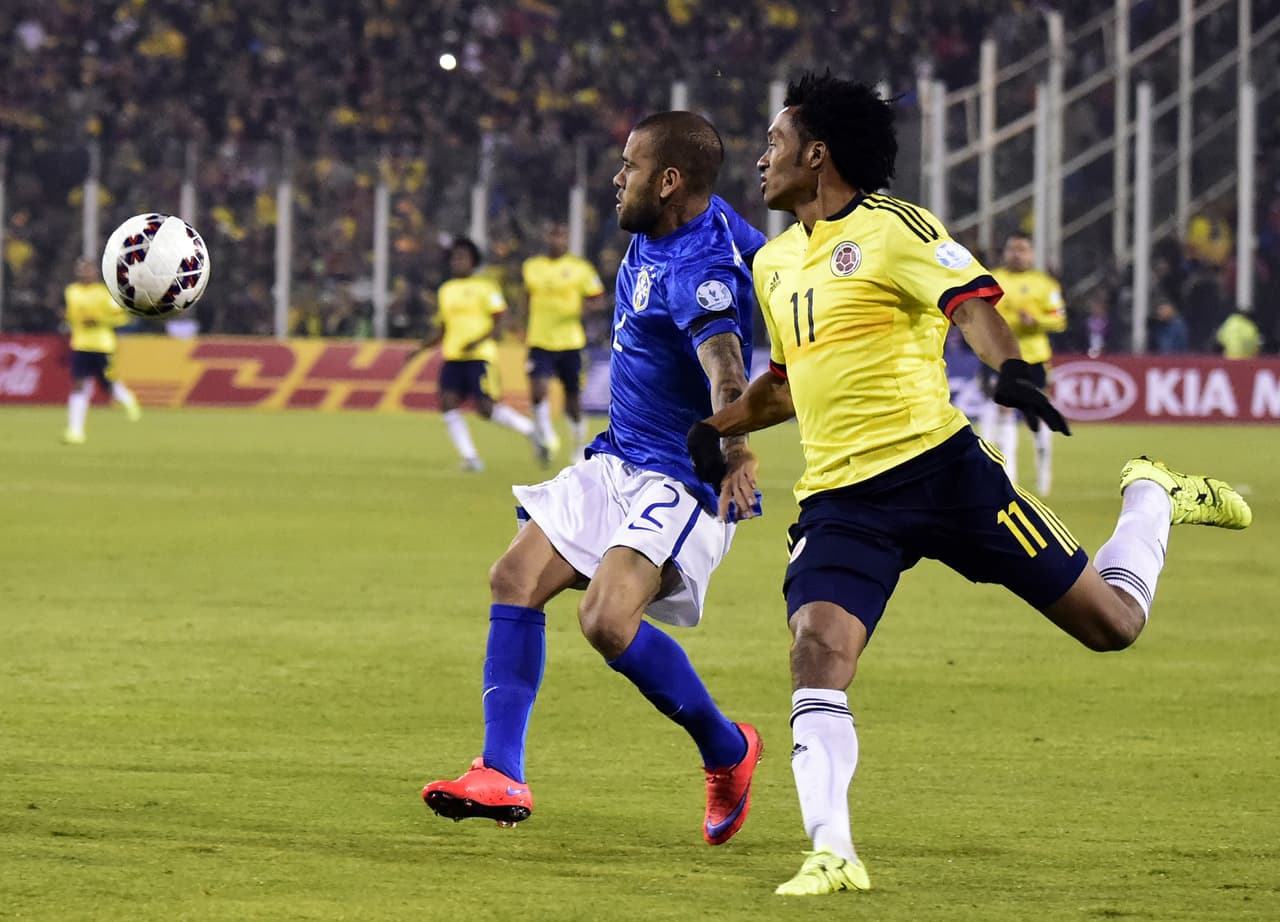 Juan Cuadrado también brilló con el cuadro colombiano con un tremendo partido ante Brasil.