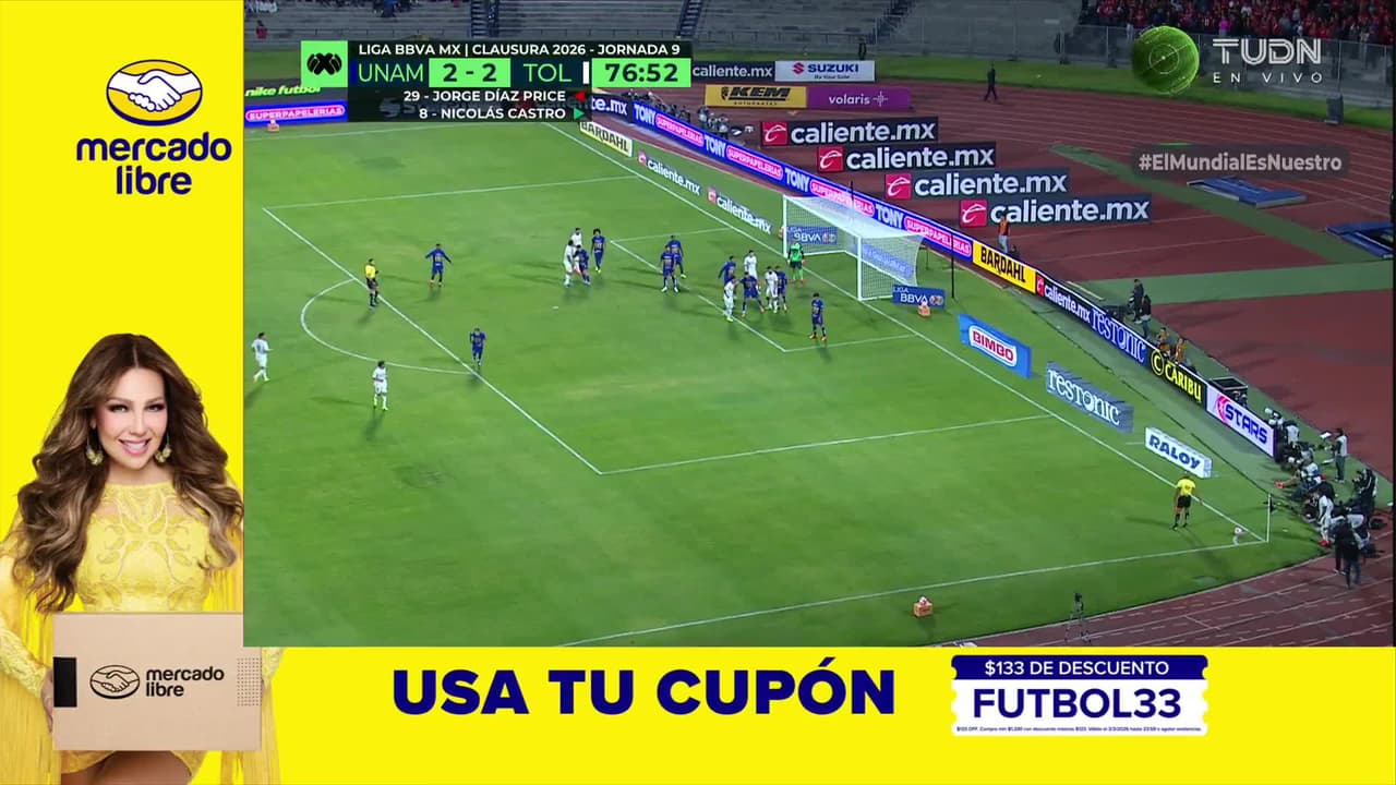 ¡TIRO ATAJADO! disparo por Pável Pérez.