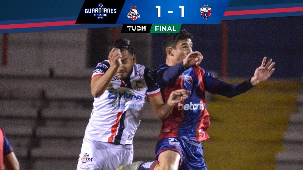 Cimarrones le saca el empate al Atlante en el último minuto