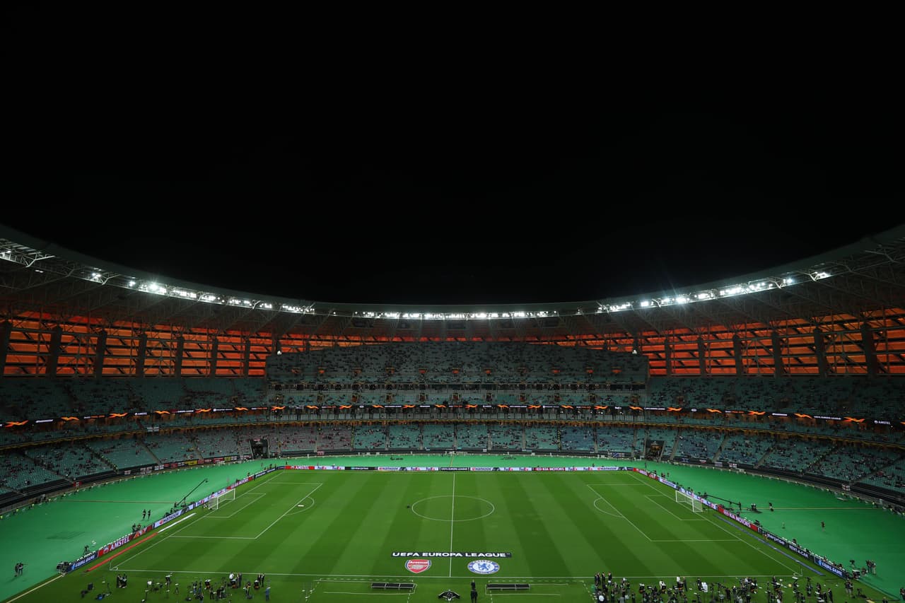 Estadio Olímpico de Bakú, Azerbayán | Se disputará un juego en Cuartos de Final.