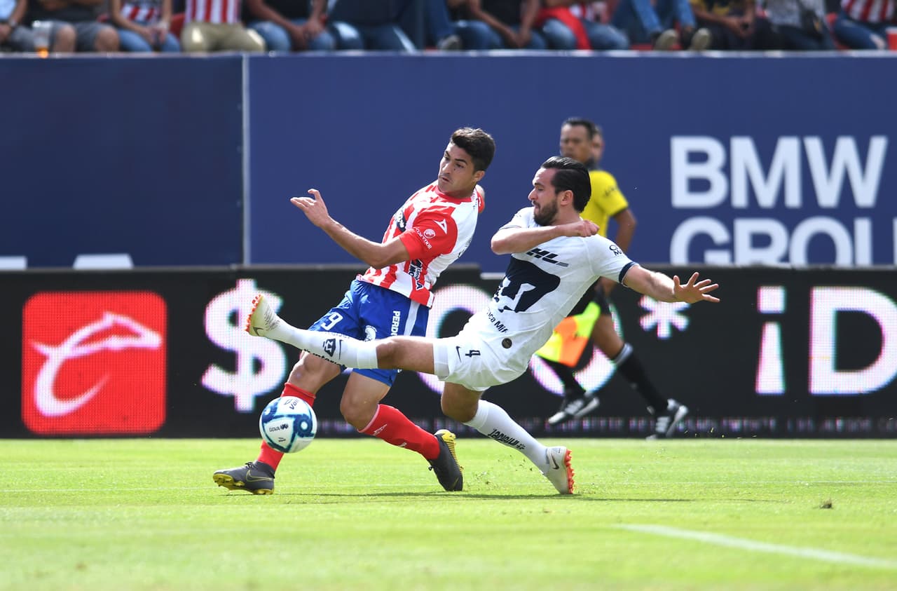 Atlético San Luis debutó en la Liga MX con derrota de 2-0 ante Pumas.