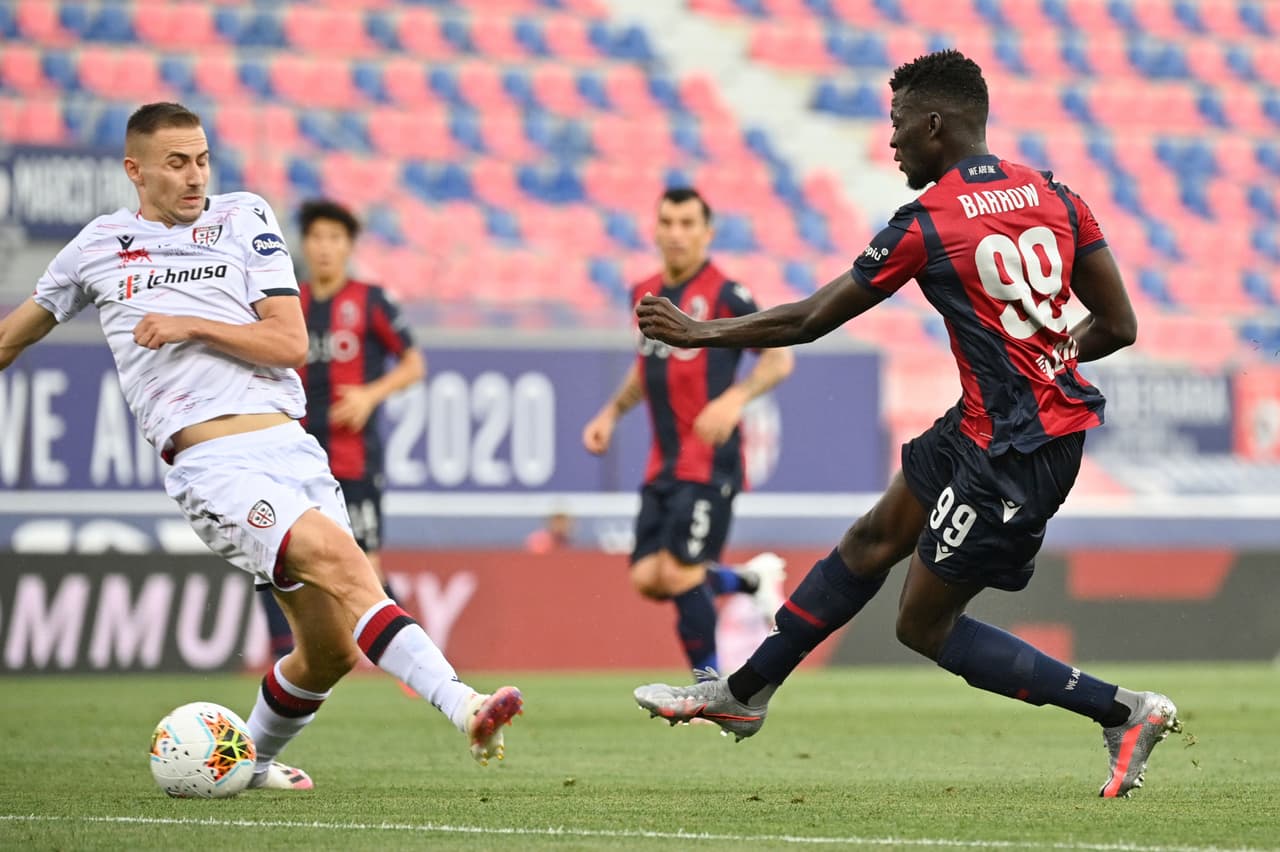 Bologna y Cagliari no logran romper el 1-1 y se terminan conformando con un punto.