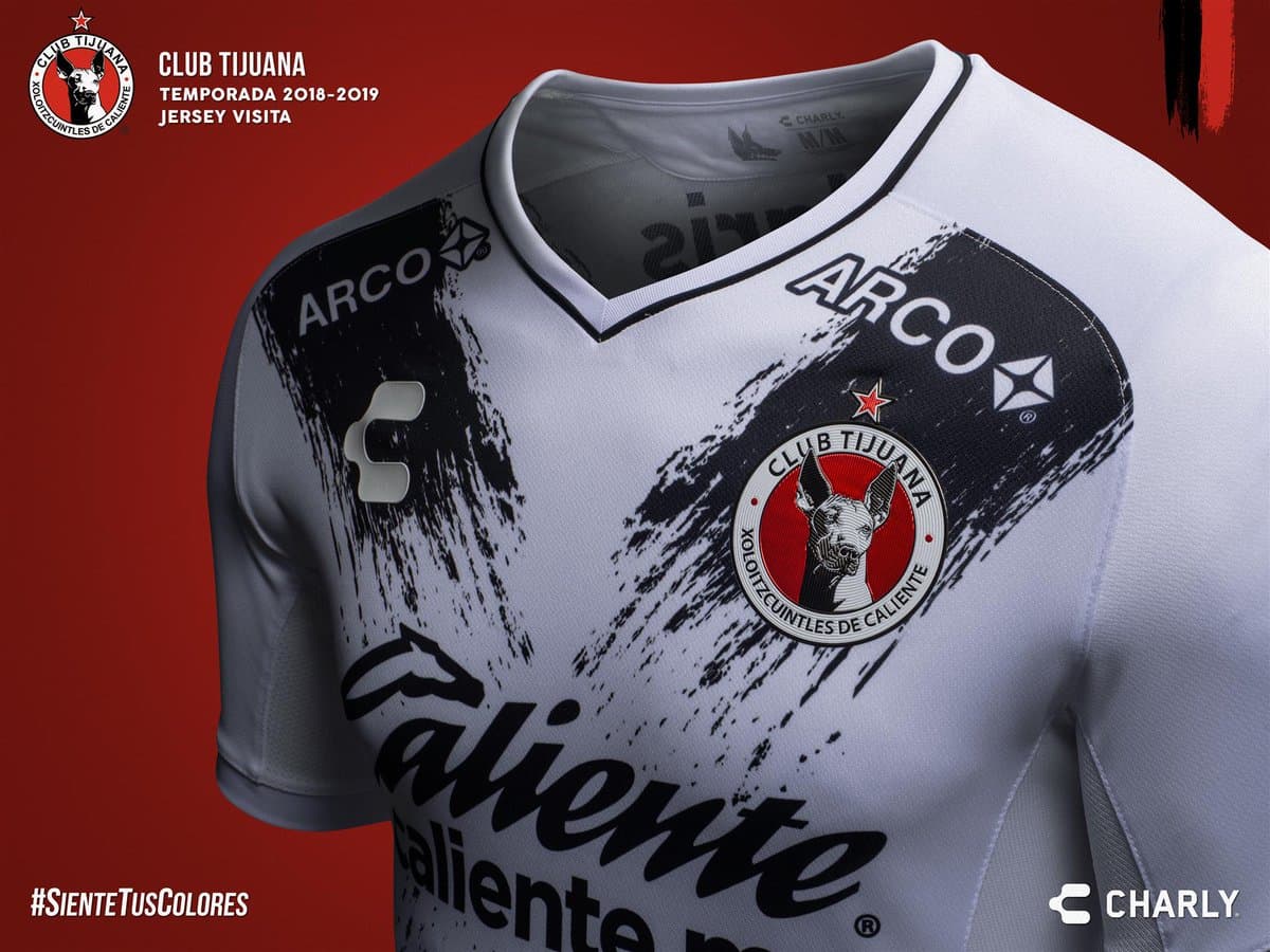 Jersey visitante del Club Tijuana 2018/19.