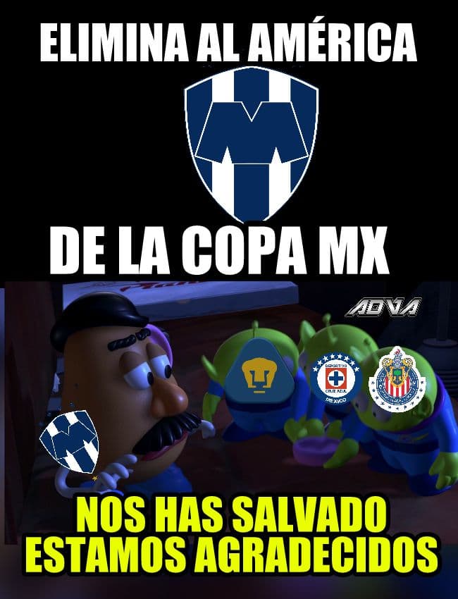 Los memes no perdonan la eliminación del América que demostró que no sabe tirar penales. Monterrey es finalista de la Copa MX.