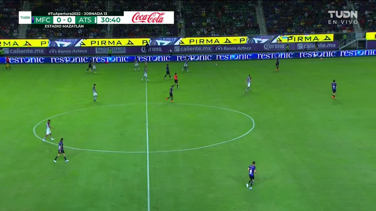 ¡GOL!  anota para Mazatlán FC. Nicolás Benedetti