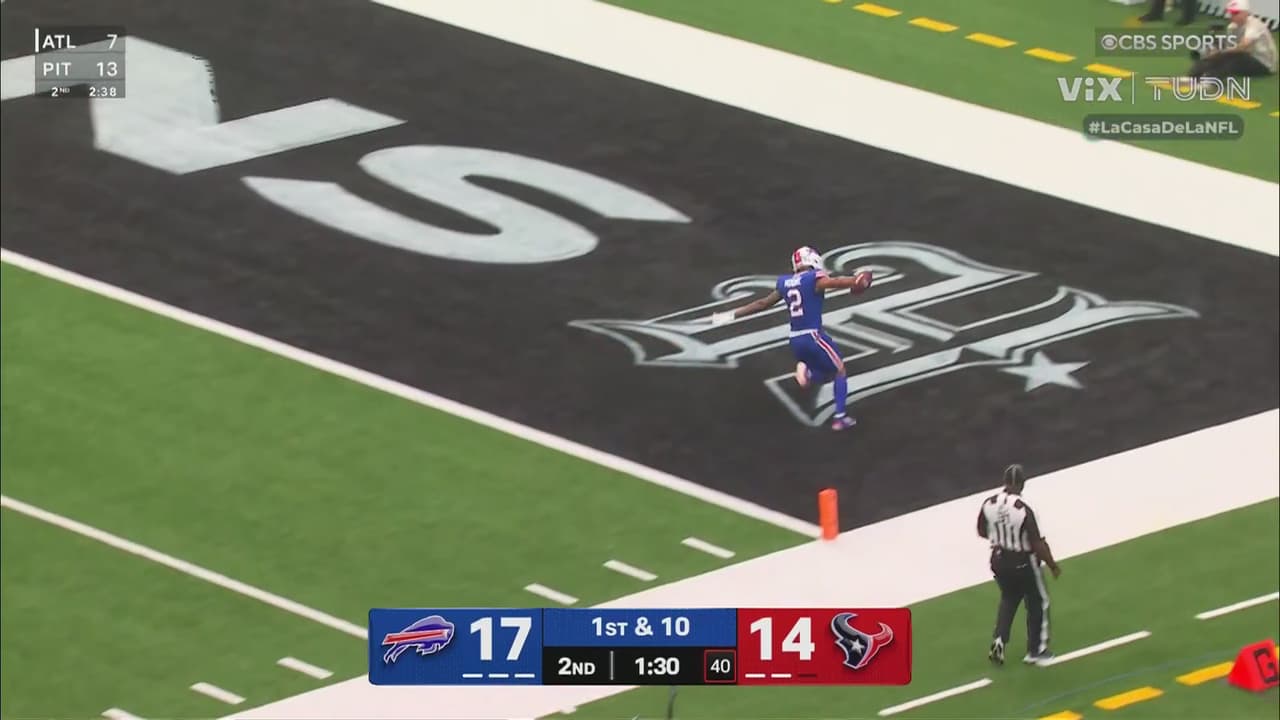 ¡Brutal recepción! DJ Moore anota para Bills el touchdown
