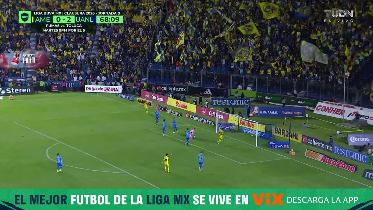 ¡GOL DE BRIAN RODRÍGUEZ! ¡El América descuenta!