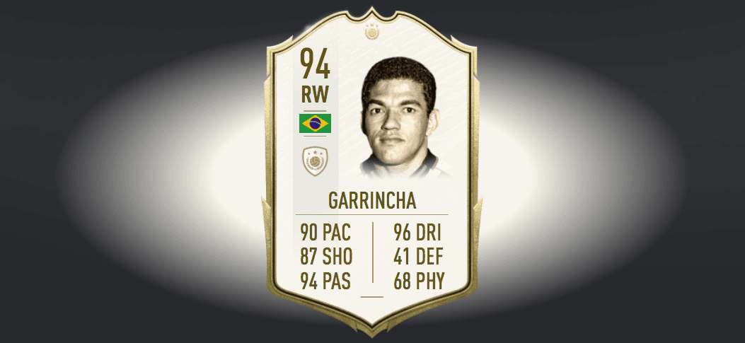 Garrincha. Dicen, quienes lo veron jugar, que fue mejor que Pelé, nadie gambeteaba como él.