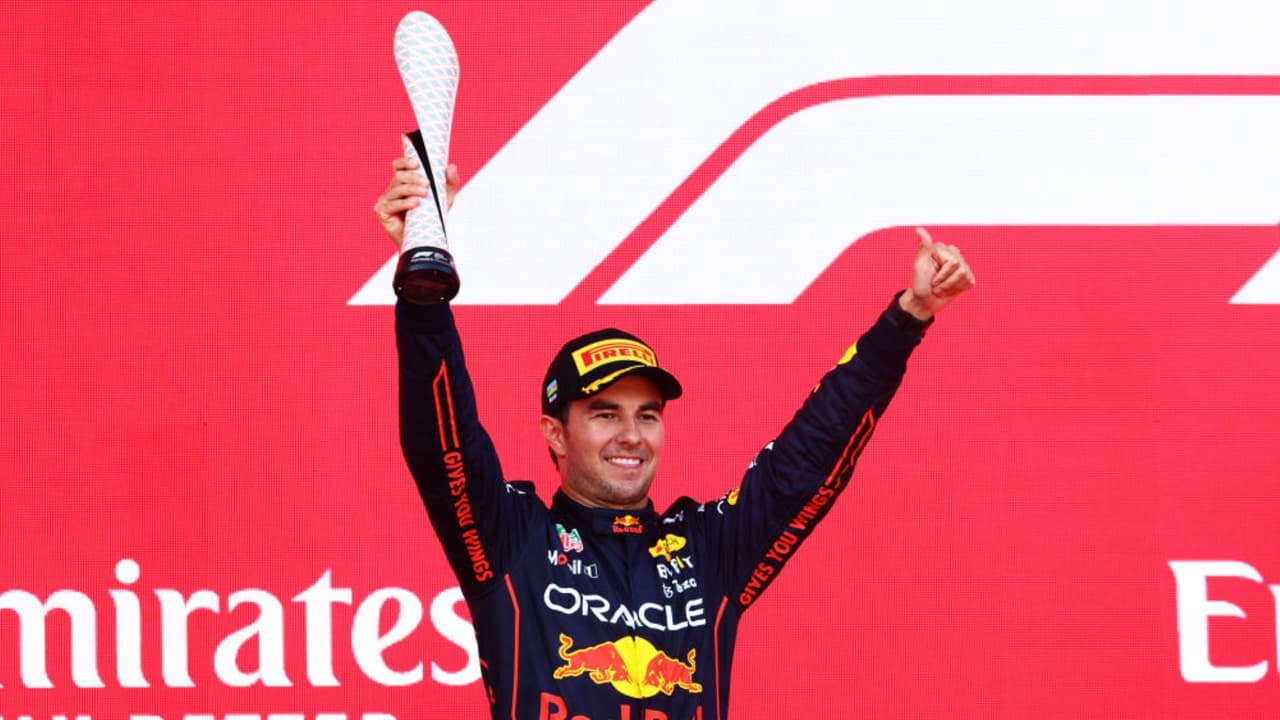 'Checo' Pérez sube al podio del GP de Azerbaiyán, quinto del año
