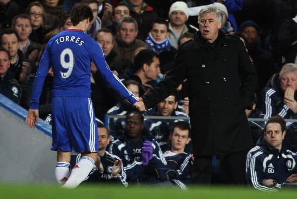 Carlo Ancelotti decidió sacar al 'Niño'.