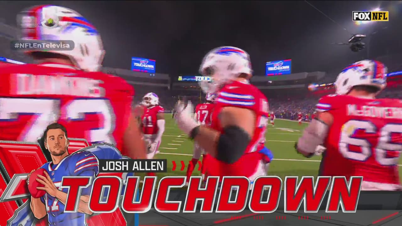 Touchdown de Josh Allen, pero Buffalo Bills ¡falla el punto extra!