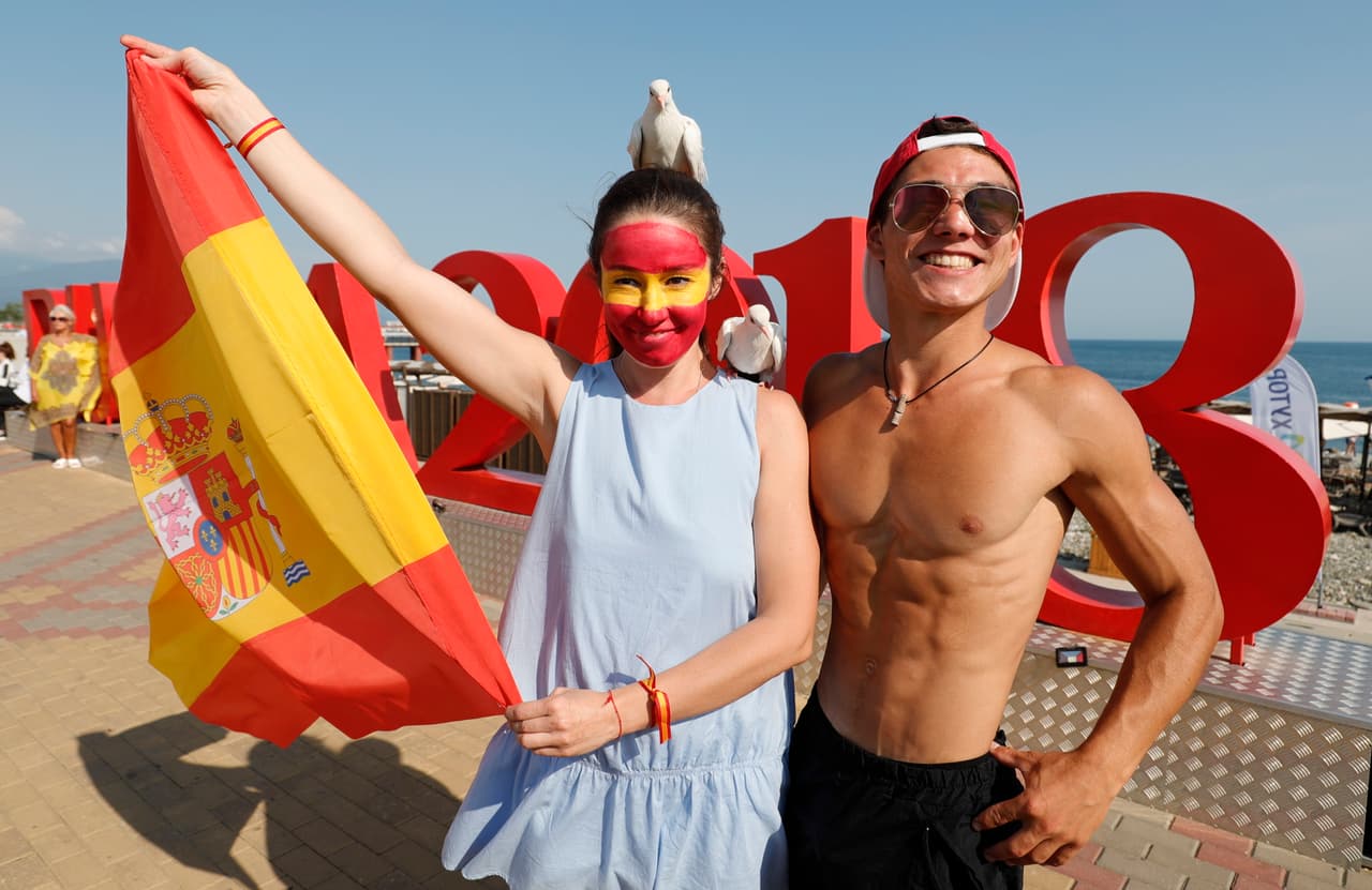 El esperado duelo entre Portugal y España por el grupo B también tuvo un capítulo especial en la pasión que sus fanáticos muestran para vivir esta fiesta en el Mundial de Rusia 2018.