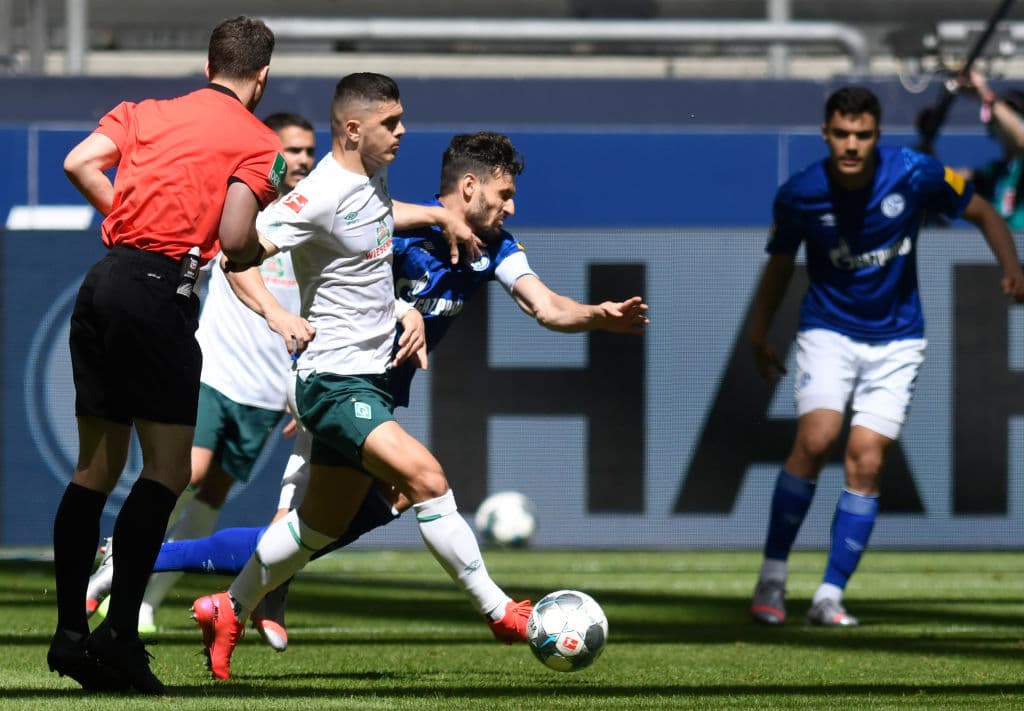 Aunque el juego se abrió el primer tiempo terminó con marcador favorable para Werder Bremen.