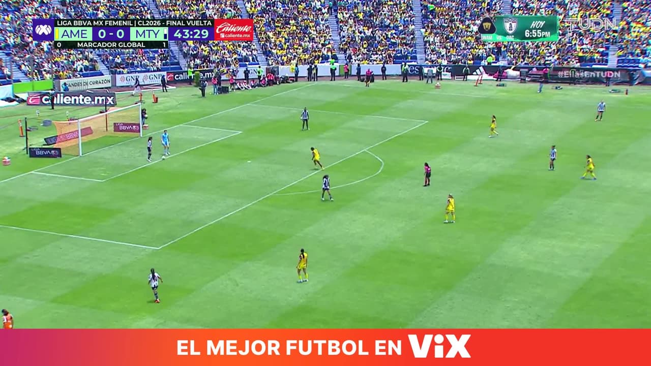 ¡Gooool del América! ¡Ahora sí! Irene remata después de un rechace de Manrique y manda un derechazo letal