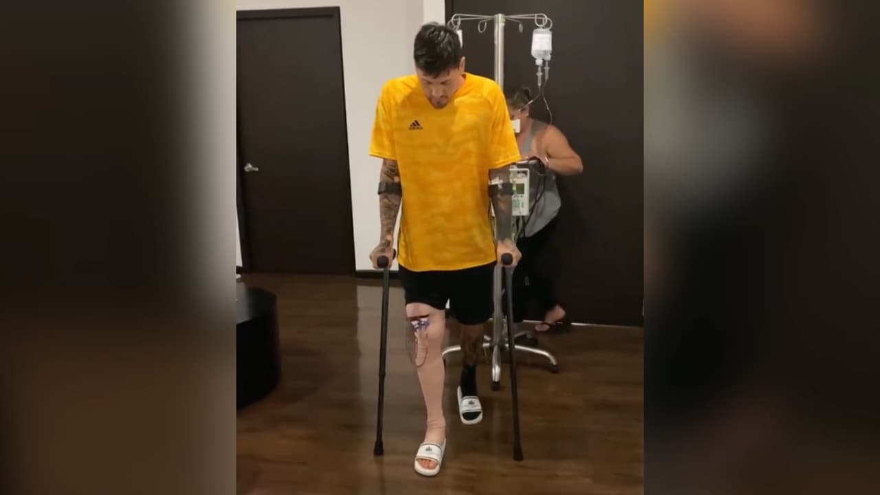 Nico Castillo mostró imágenes de su recuperación en el hospital