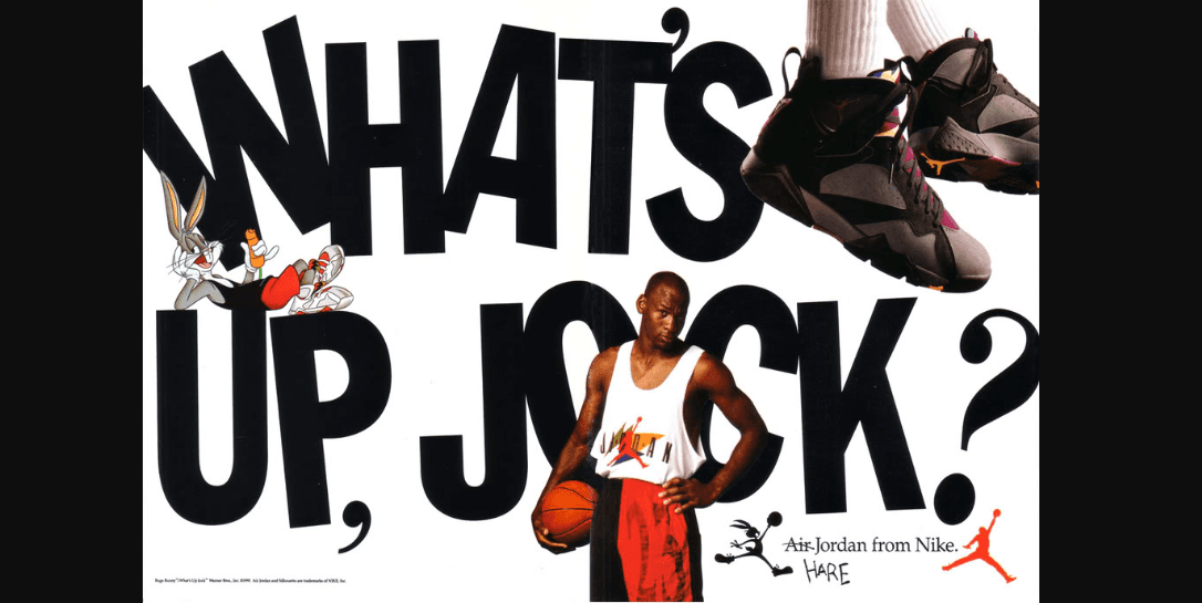 En domingo de Pascua, se estrenó el comercial de Nike junto con Michael y Bugs Bunny presentando los tenis ‘Air Jordan VII Bordeaux’.