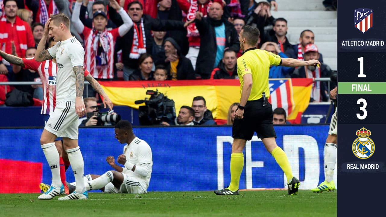 Vinicius y sus travesuras con Real Madrid desquiciaron al Atlético en el derbi