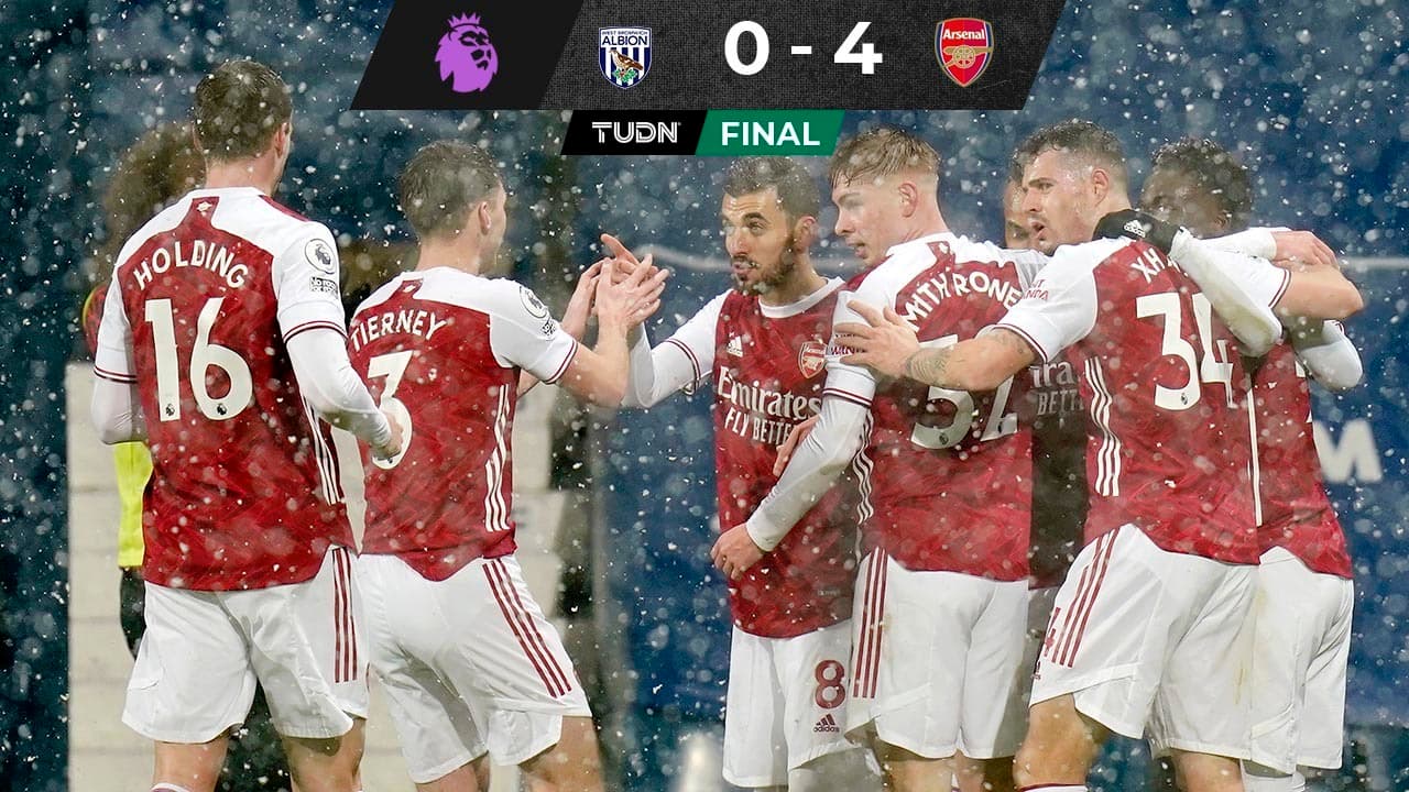 Con una gran actuación, el Arsenal golea al West Brom