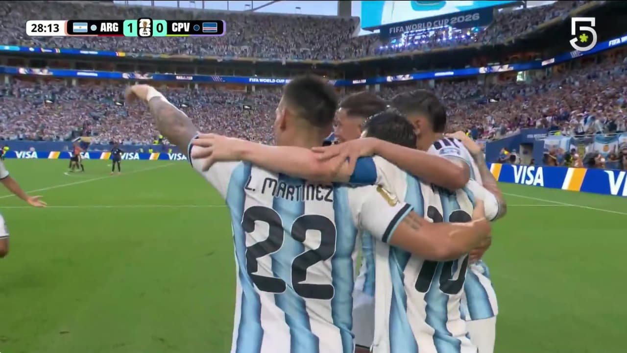 Gol de Argentina, Gol de Lionel Messi, Argentina vs. Cabo Verde, 1-0