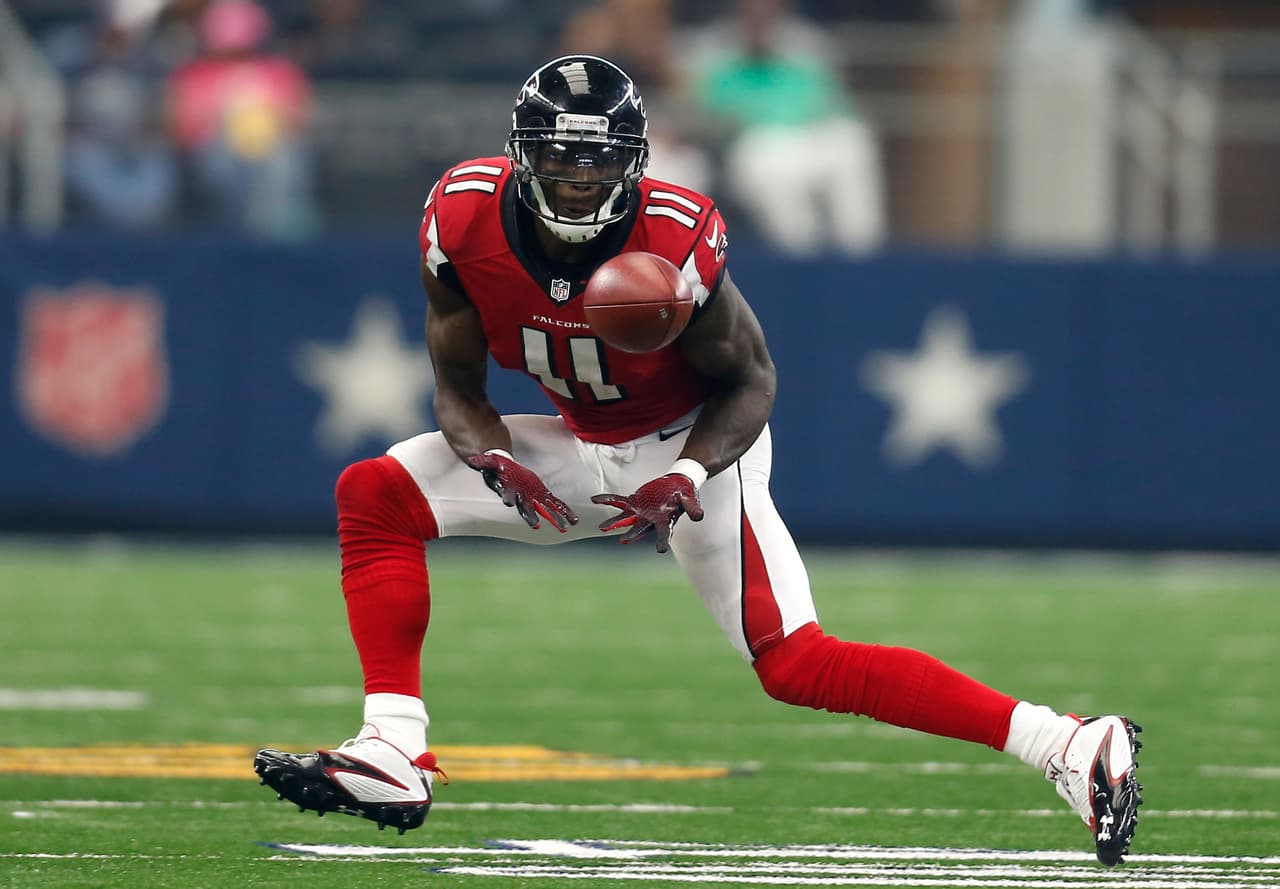 Los Falcons son el tercer equipo en la historia de la NFL en tener tanto a un corredor de al menos 100 yardas con tres touchdowns y un receptor con al menos 150 yardas con dos touchdowns en el mismo juego. (Foto: AP-NFL).