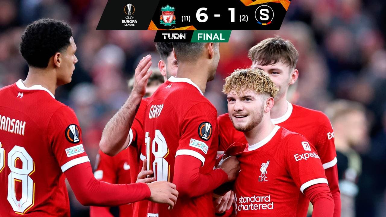 Liverpool da una masacre histórica en la Europa League y de doble dígito