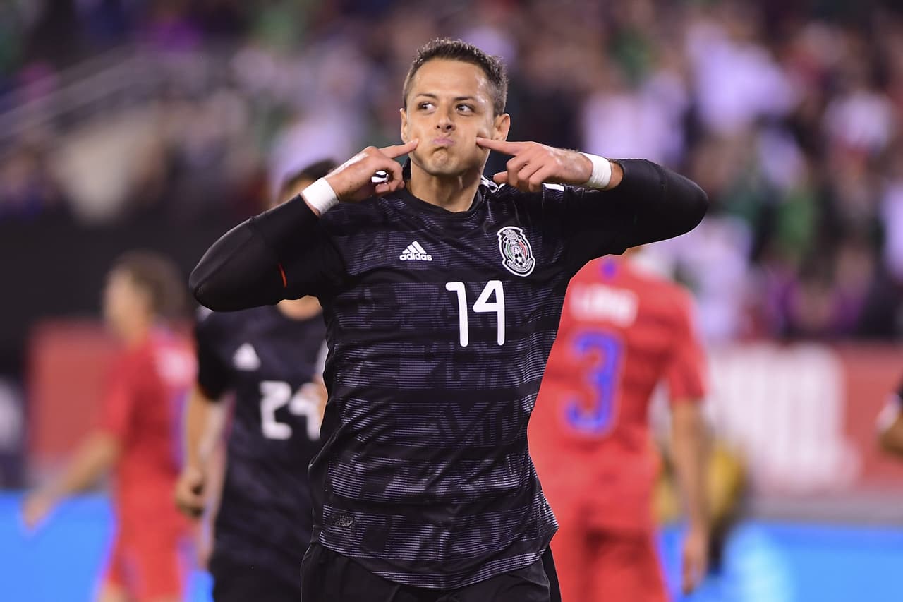El festejo ‘cachetón’ del Chicharito en su gol con México