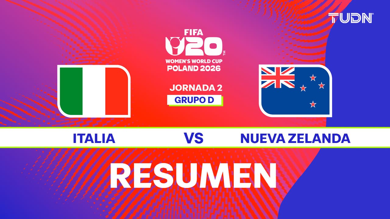 Resumen | Italia vs. Nueva Zelanda, Mundial Femenino Sub-20 Polonia 2026