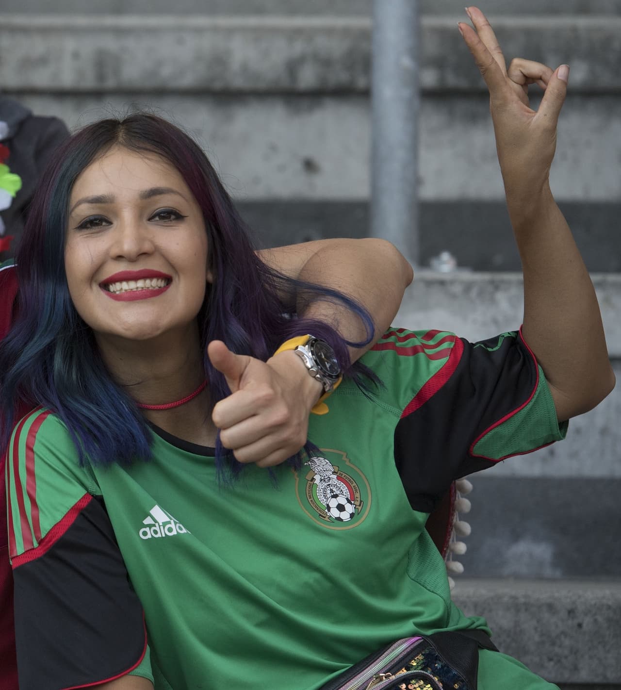 Las aficiones de México y Dinamarca conviven en Copenague previo al último ensayo de ambas selecciones antes de sus debuts en la Copa del Mundo Rusia 2018.