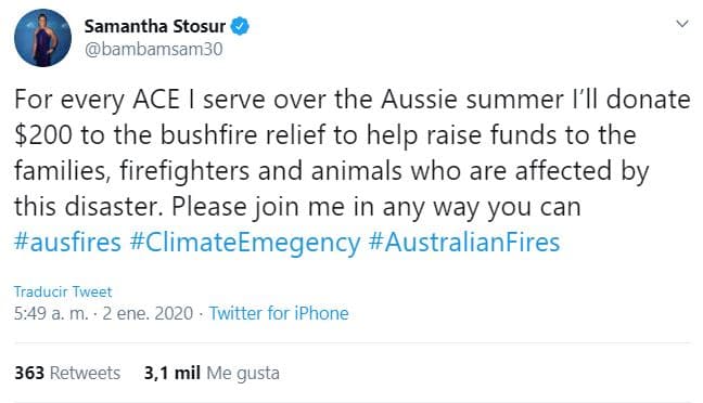 El 'Bad Boy' causó una revolución en redes sociales y el tenis asutraliano se volcó en apoyo para las donaciones.