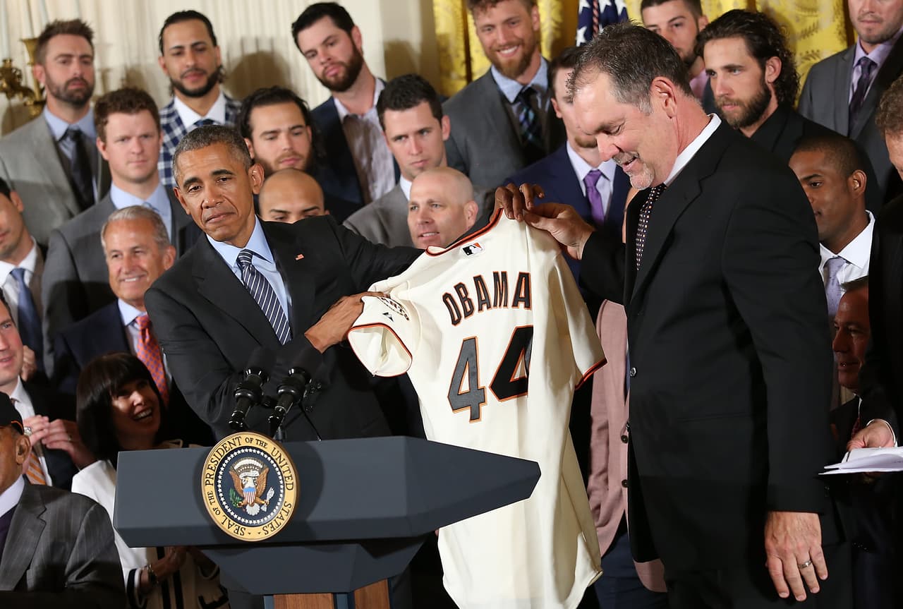 Obama recibió al equipo en la Casa Blanca por tercera vez en cinco años.