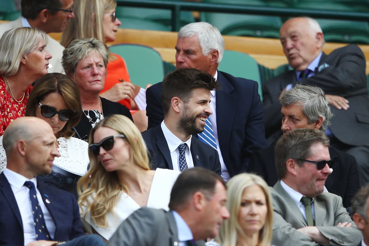 Después de la eliminación de España del Mundial, Gerard Piqué pasó a Londres a ver unos partidos de Wimbledon.