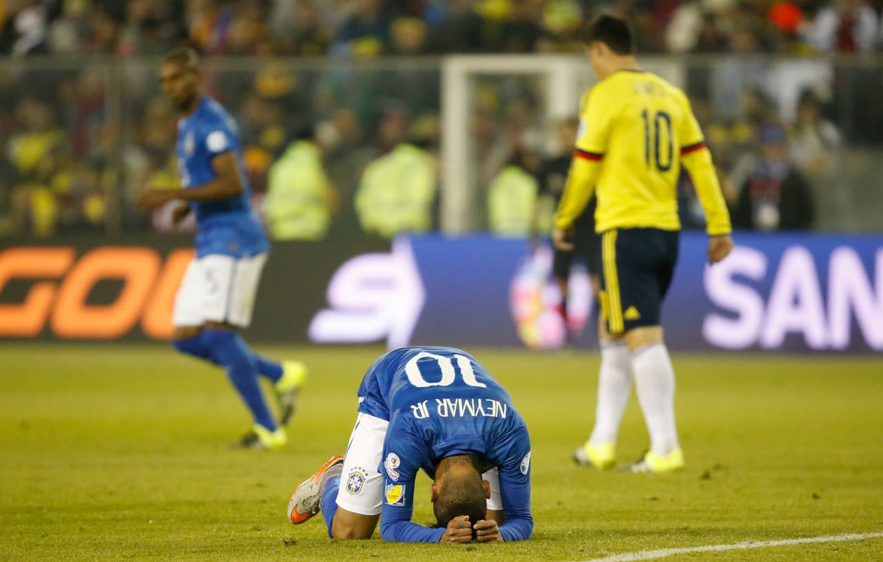 La impotencia de Neymar fue notoria ante una derrota que enciende los focos rojos para la 'canarinha' en la Copa América.