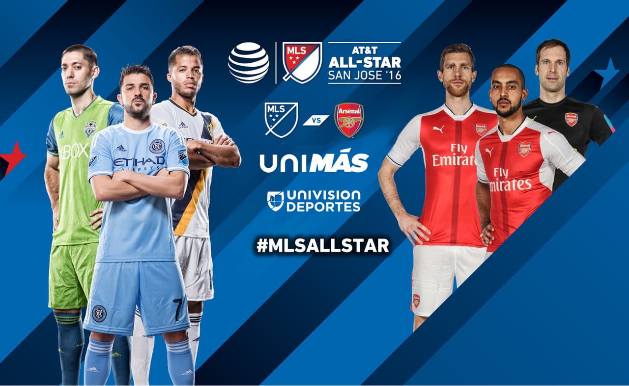 Ya gana 2-1 el Arsenal a las Estrellas de la MLS