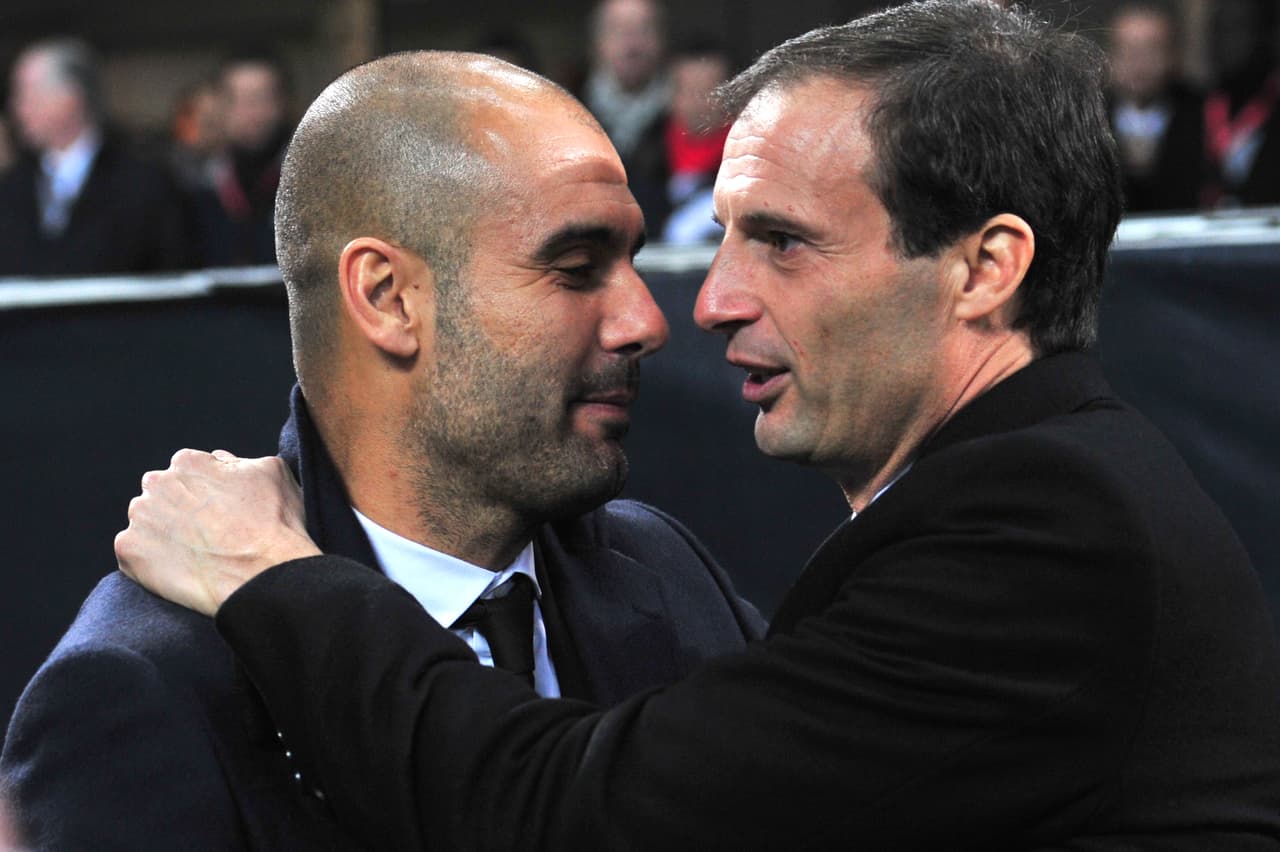 Con una escuadra muy reducida, Allegri venció 2-0 al Barcelona de Pep Guardiola en la Champions 2013 (aunque después perdería en la vuelta).