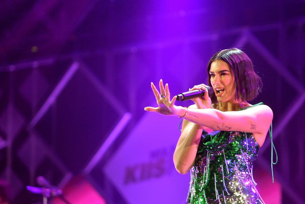Dua Lipa ocupó el cuarto sitio entre las más escuchadas.