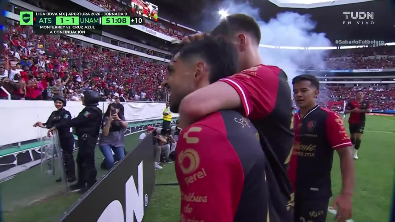 ¡Gol del Atlas! Luis Esteves fusila a Keylor Navas y empata el partido