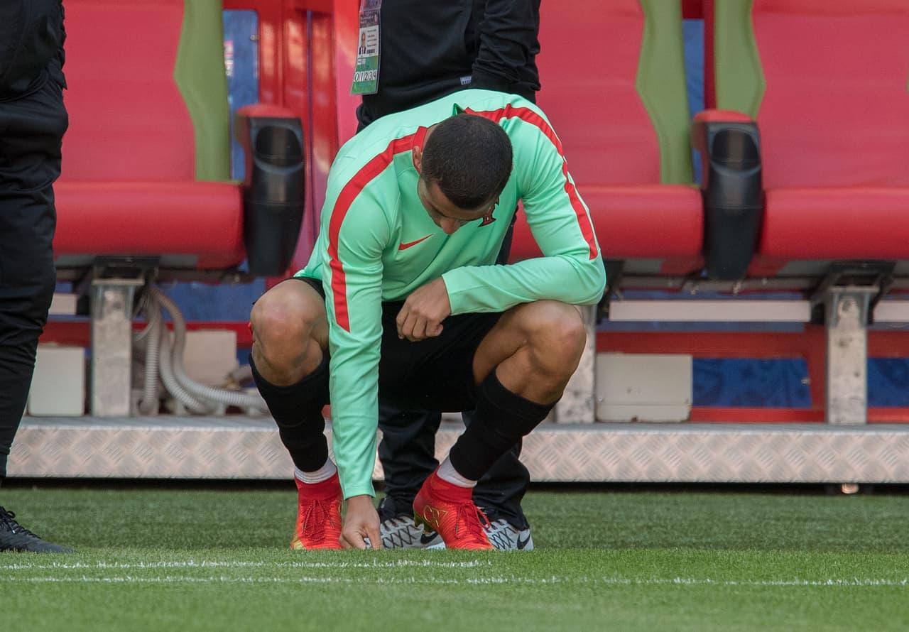 CR7 fue la máxima atracción en esta sesión y así esperaba antes de tocar el césped donde espera sacar lo mejor de su repertorio este domingo ante el 'Tri'.