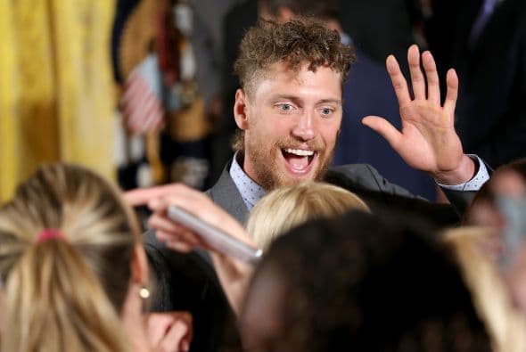 Obama recibió al equipo en la Casa Blanca por tercera vez en cinco años.