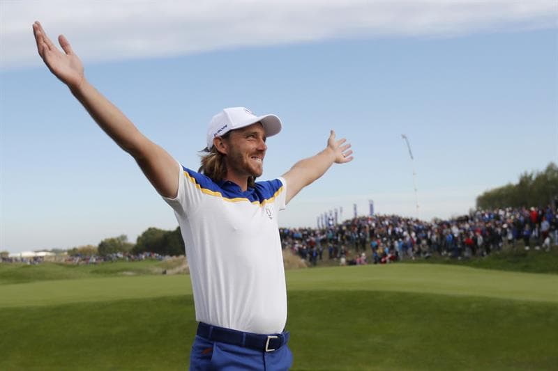 El italiano Francesco Molinari logró el punto decisivo para que Europa sumara los 14,5 que necesitaba para recuperar el trofeo que defendía Estados Unidos.
