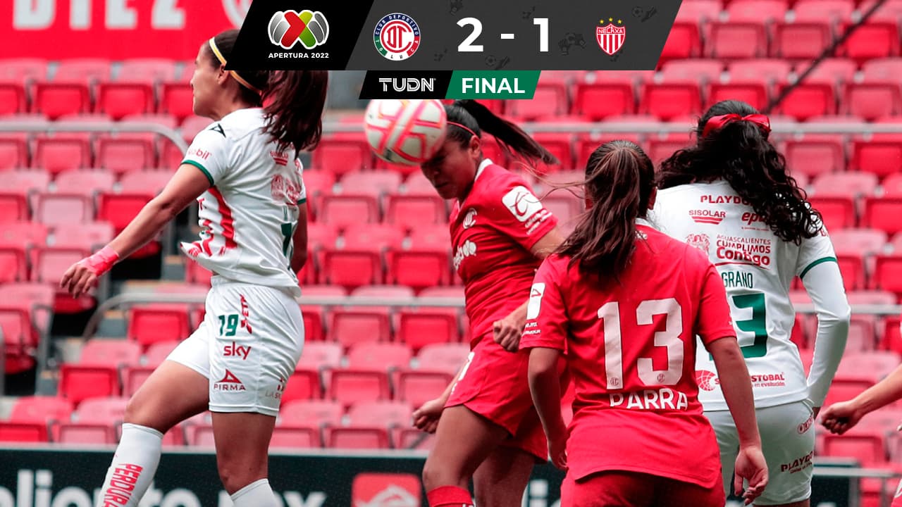 Toluca femenil consigue la victoria 2-1 frente a Necaxa